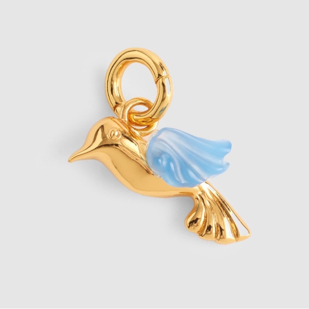 NWT MADEWELL Semiprecious Hummingbird Charm